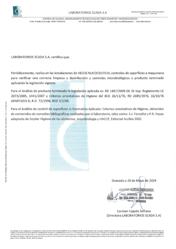 CERTIFICADO SCADA S.A