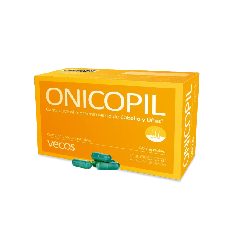 Onicopil es un suplemento con biotina y minerales para el cuidado del cabello y uñas