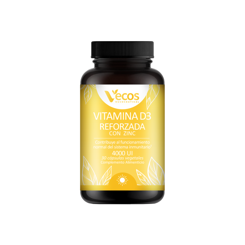 Suplemento Vitamina D3 reforzada con Zinc (30 o 90 capsulas)