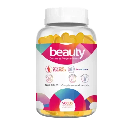 Beauty gummies, suplemento alimenticio para el cuidado de la piel, cabello y uñas