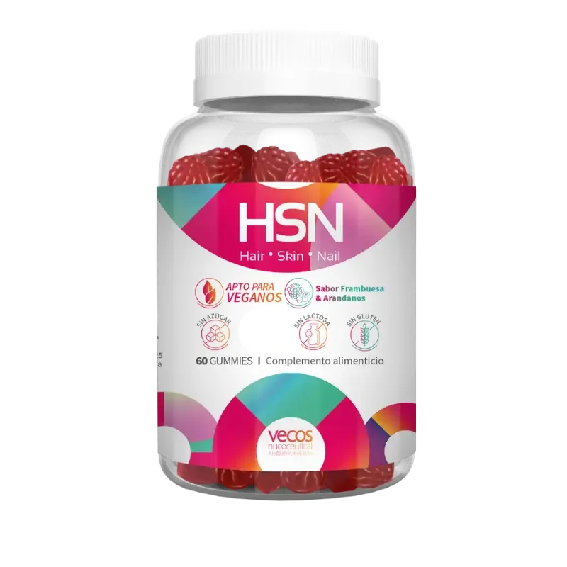 Gummies HSN de Vecos para pelo piel y uñas